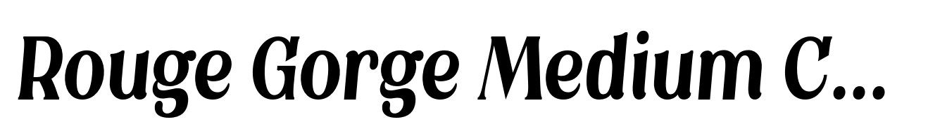 Rouge Gorge Medium Condensed Italic